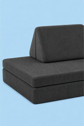 Funbed Sofa Çocuk Oyun Koltuğu, Modüler Katlanır Yatak Ve Oyun Minderi Seti, Süngerli Güvenli Çocuk Kanepe Antrasit - 889056427 Antrasit