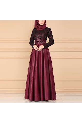 Sones Dantel Dikiş Retro Büyük Salıncak Elbise Etnik Stil Uzun Kollu İnce Elbise Pembe