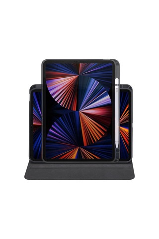 Apple Uyumlu iPad Pro 11 2021 3.nesil Kılıf Termik Arkası Şeffaf Smart Kapaklı Kalem Bölmeli T1