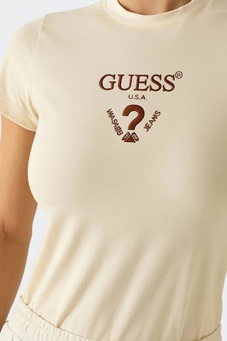 Guess Bayan T Shirt V4yı21 Kcdh1 D001 Beyaz BEYAZ