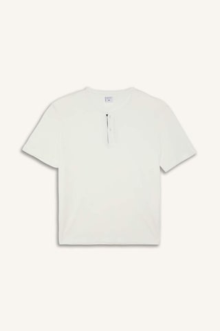 Defacto %100 Pamuk New Regular Fıt 2li Şortlu Pijama Takımı H8680ax26smwt34 Beyaz-wt34
