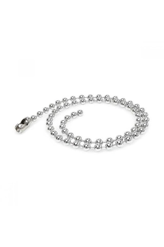 Erkek Damla Çelik Zincir Kolye 6mm 9182 Gümüş