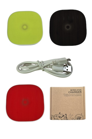 Kablosuz Şarj Pedi Wireless Charging Pad Sarı