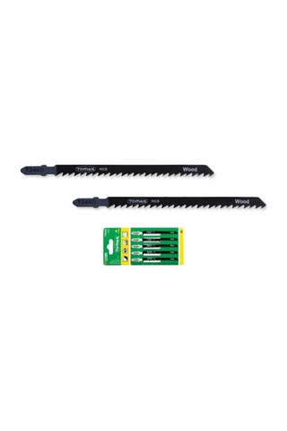 Tomax T344d Hss Ağaç Dekupaj Ağzı 5 Adet Uzun Bıçak
