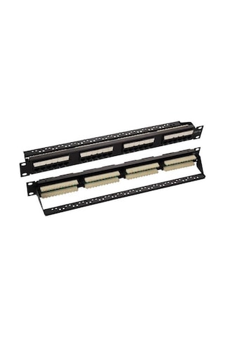 24 Port Cat6 Utp Patch Panel Dolu