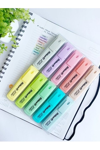 Signal Textmarker 10'lu Pastel Renkler Set Karışık