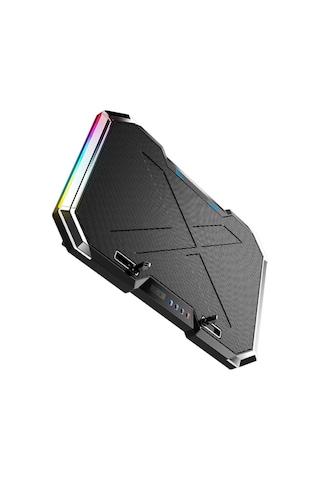 Dizüstü Bilgisayar Soğutucu Stand Tipi Aydınlatma Efektleri Dizüstü Bilgisayar Soğutma Ped Çift Bağlantı Portları Spinal Bakım İçin Yükseklik Ayarı