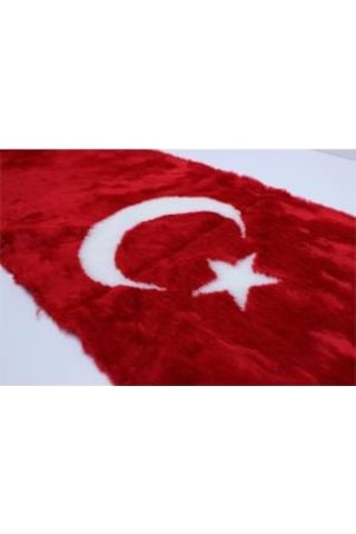 Peluş Göğüs Torpido Örtüsü Türk Bayraklı Kesilebilir Kar