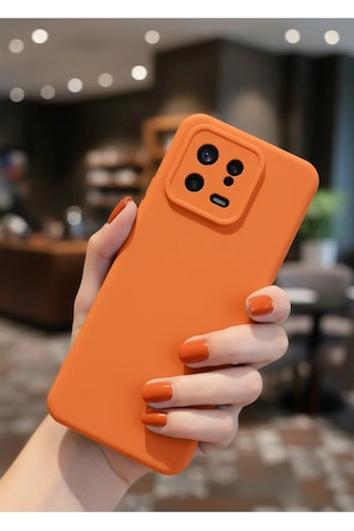 Xiaomi Mi 13 Kılıf Içi Kadife Süet Tasarımlı Kamera Korumalı Silikon A Kalite Lansman Kapak