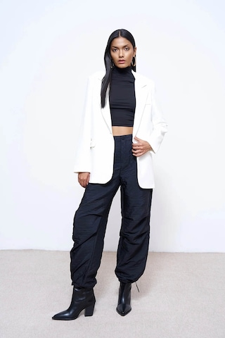 Quzu Ekru Kadın Blazer Ceket 50873