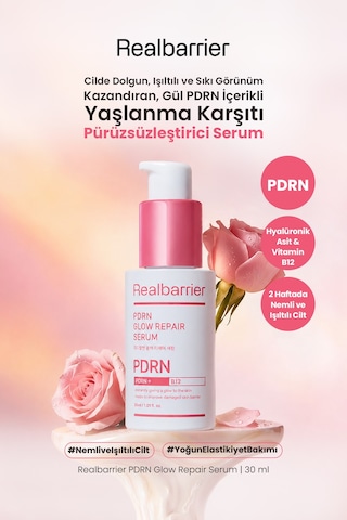 Cilde Dolgun, Işıltılı Ve Sıkı Görünüm Kazandıran Serum Realbarrıer Pdrn Glow Repair Serum