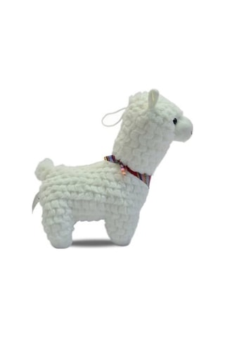 Sevimli Peluş Lama 30 Cm Yumuşacık Hediye Ve Koleksiyonluk Oyuncak Lama Beyaz