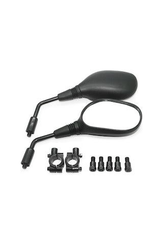 Neevoyu Atv, Motosiklet Ve Elektrikli Araçlar İçin Dayanıklı, Yüksek Netlikli Geri Görüş Aynası - Şok Ve Korozyon Direnci İle Siyah Abs Kasa