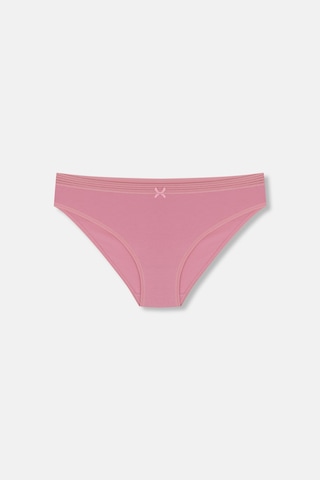 Suwen 3lü Pamuklu Dantelli Slip Külot St005160140 Ekru / Vizon / Pembe
