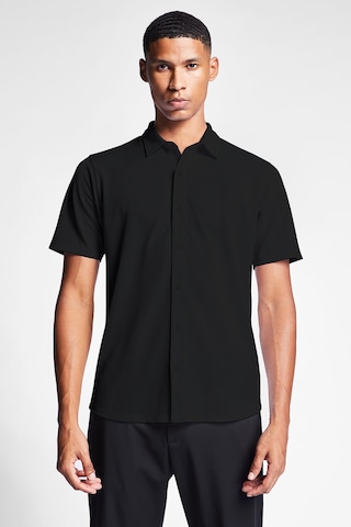 Erkek Kısa Kollu Gömlek 25s-1207-25n Siyah