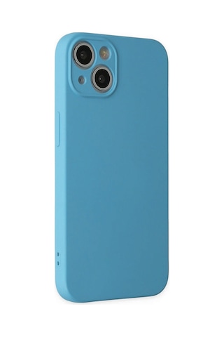 Newface - 64 - Apple iPhone Uyumlu 13 Mini Kılıf Nano İçi Kadife Silikon - Csmo-tex - - Mavi