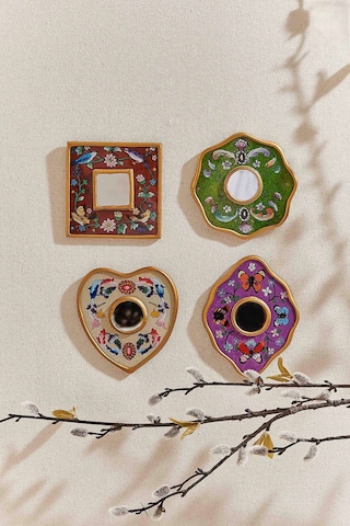 Pasabahce Mini Kalp Ayna 10x10 Cm - 1 Adet Cok Renkli