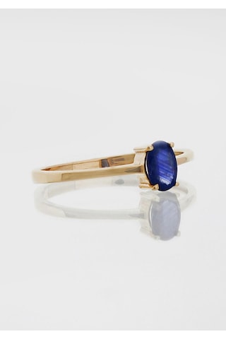 Oval Safir Tektaş Yüzük