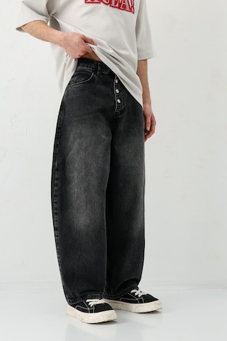 Vamos Barrel Fit Jeans Füme