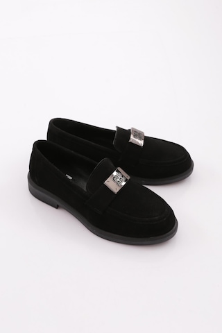 Dgn 528 Kadın Loafer Ayakkabı Siyah