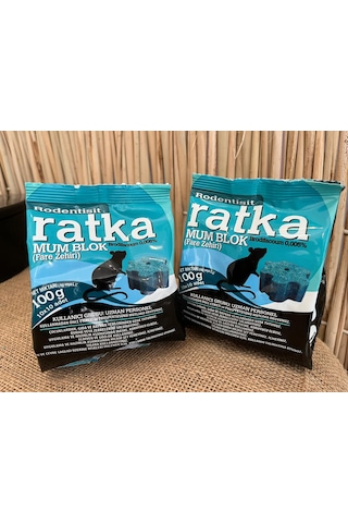 Fare Zehri Ratka Mum Blok 2 Adet 100 Gr Fare Ilacı Fare Ze