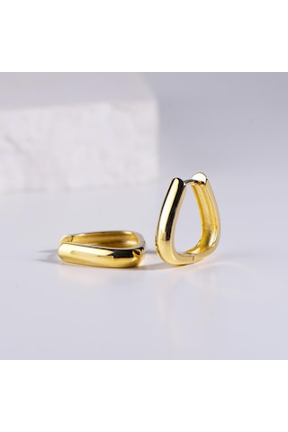 Goldkupe 14 Ayar Altın Parlak Halka Küpe 4,94 Gr-6435