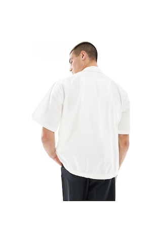 Nike Club Woven Loose Fit Short Sleeve Shirt İn White Erkek Bol Kesim Dokuma Kısa Kollu Spor Gömlek Beyaz Beyaz