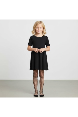 File Kız Çocuk Külotlu Çorap Siyah
