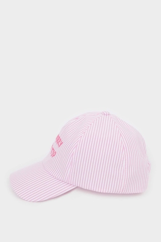 Defacto Çizgili Cap Şapka Kız Çocuk D8426a826smpn1 Pembe-pn1