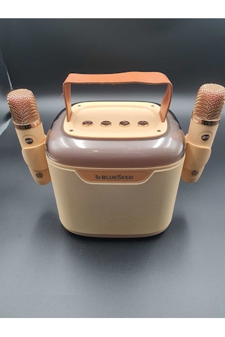 Bs-601 Bluetooth Wıreless Speaker & Karaoke Mıcrophones 13w - Krem