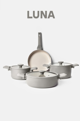 Luna 7 Parça Tencere Seti Krem