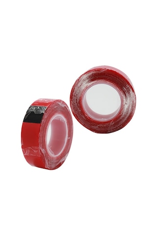 Kırmızı Vhb Akrilik Çift Taraflı Bant 19mm X 2mt Ogs Bantı