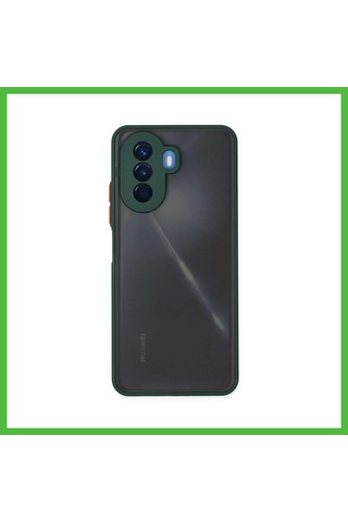 Vaveni Huawei Nova Y70 Uyumlu Kılıf Montreal Silikon Kapak - Yeşil Arz