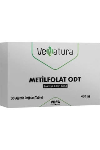 Venatura Metilfolat Odt 30 Ağızda Dağılan Tablet