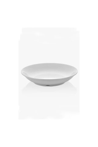 Külsan Termoset Melamin Çukur Tabak 20 Cm 12 Adet - Beyaz