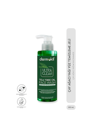 Dermokil Ultra Clean Çay Ağacı Yağı Yüz Temizleme Jeli 300 ML