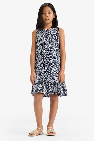 Defacto Kız Çocuk Desenli Kolsuz Viskon Yazlık Elbise E7498a825smnv42 Lacivert