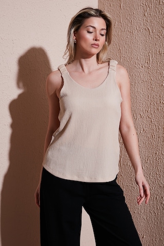 Fashion Friends Bayan Bluz 25y0513k1 Bej Bej
