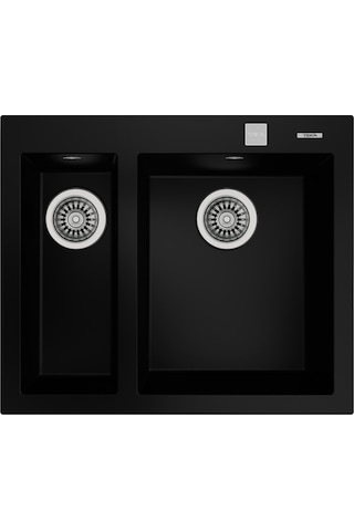 Teka Forsquare 590 Tg Çift Hazneli Tegranite+ Eviye - Siyah - 115260019