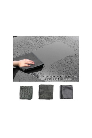 Samdoo Araç Temizleme Seti - 9 Parça Mikrofiber Bez, Eldiven Ve Sünger Yeşil