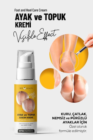 Ayak Ve Topuk Çatlak Bakım Kremi 100 Ml Kuru, Sertleşmiş Ve Pürüzlü Ayaklar İçin