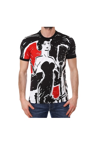 Dolce & Gabbana Dolce&Gabbana Reggello Outlet T-shirt G8GX8TFP73LHN631 Siyah