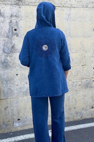 Mia Butik Kadın Güneş Keten Lacivert Takım Lacivert