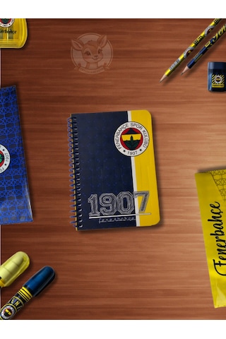 Fb Fenerbahçe Taraftar Not Defteri 72 Yaprak Çizgili Ödev Defteri Çok Renkli