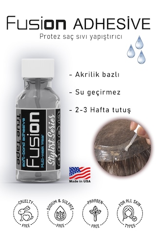 True Tape Fusion Protez Saç Likit Yapıştırıcı 0,68 Fl Oz 20ml