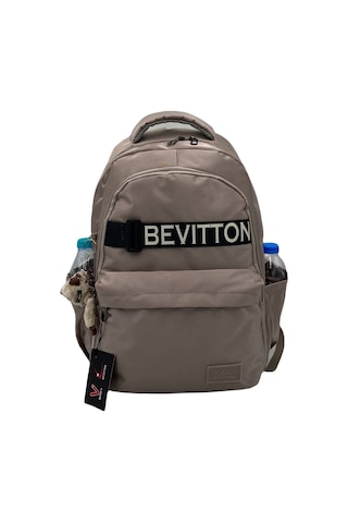 Su İtici Kumaş Unisex Vizon Okul Çantası 34200