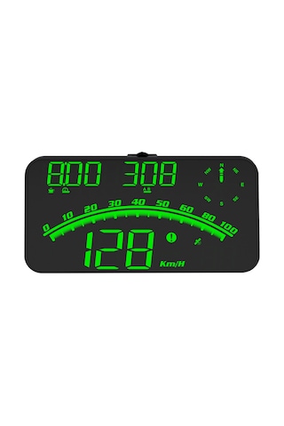 Maiyame 5.5 İnç Araç Hud Göstergesi G10 - Hız/saat/sefer Bilgileri/enlem-boylam, Hız Ve Yorgunluk Alarmı, Otomatik Parlaklık, Yeşil Işık