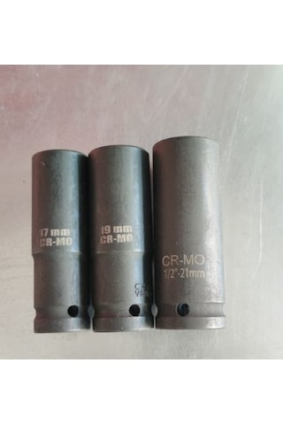 1/2 Uzun Derin Havalı Lokma Takım 17-19-21mm