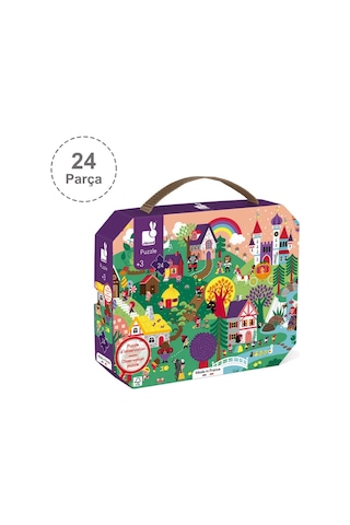 Janod 24 Parça Çantalı Puzzle Ve Bulmaca Masal