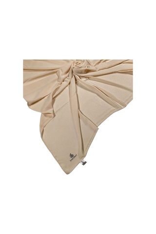 Mısırlı Eşarpları Queen Krep Simli Kadın Eşarp 110x110 CM - Somon